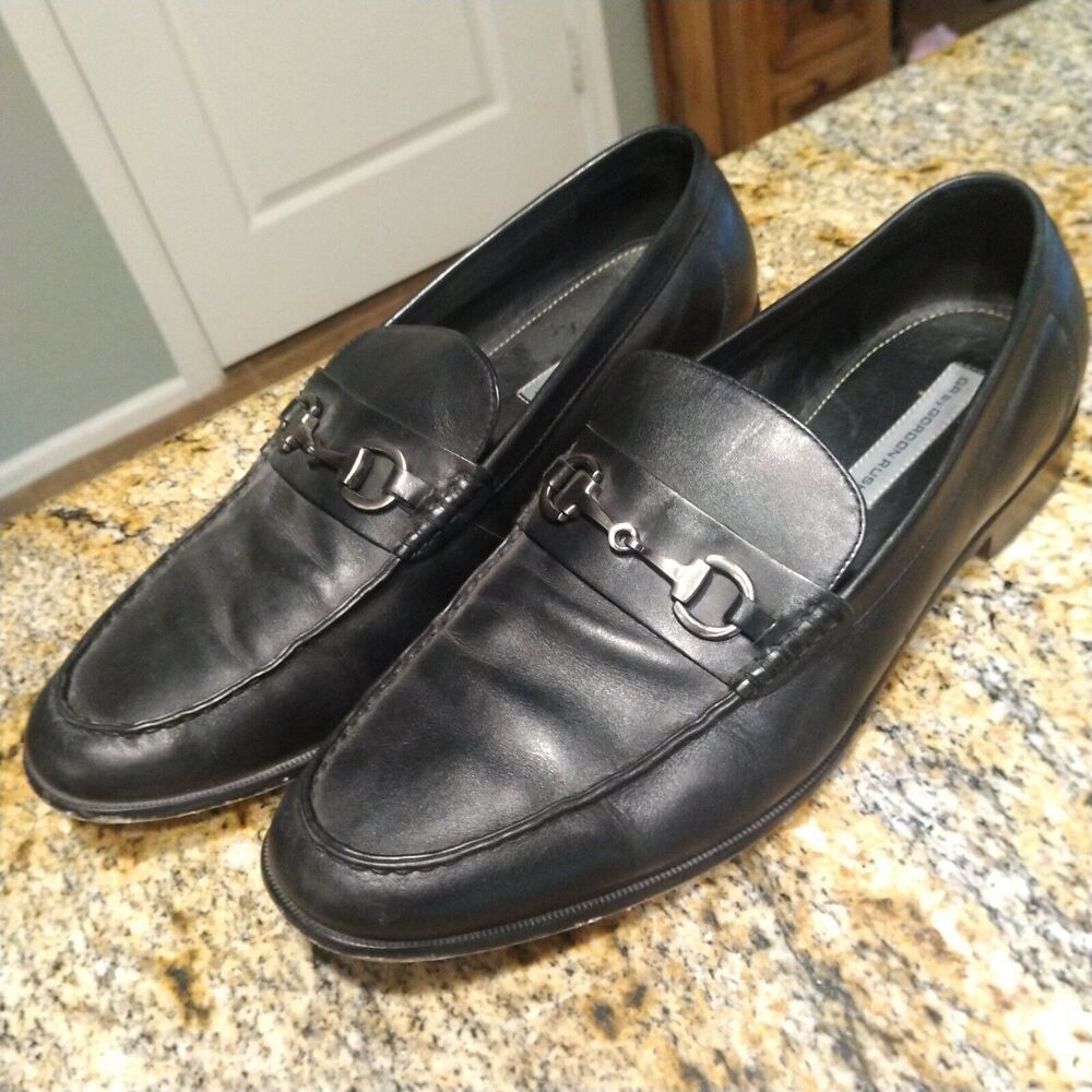 GR by Gordon Rush Horsebit Loafers Black Leather 68721 Channing Men’s Sz 12